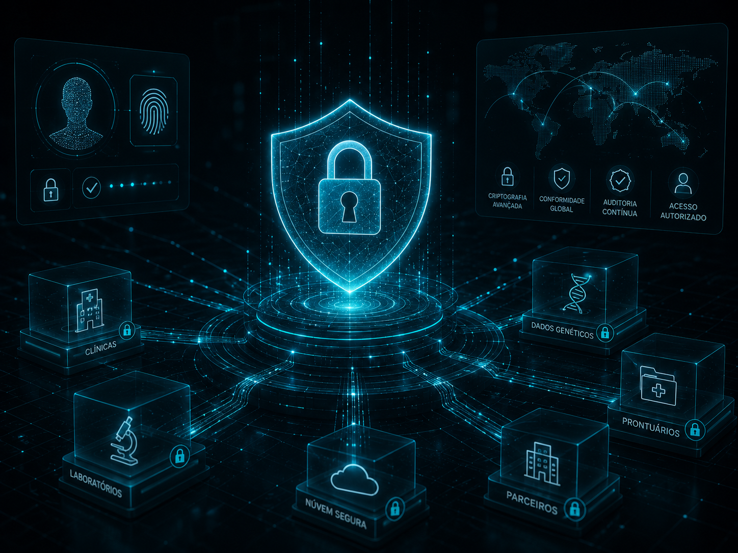 Healthcare privacy and trust visual